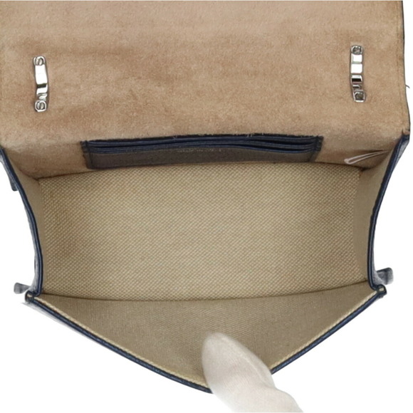 Jimmy Choo JIMMY CHOO Sophia Studs Shoulder Bag Leather Navy Women's - Picture 7 of 11